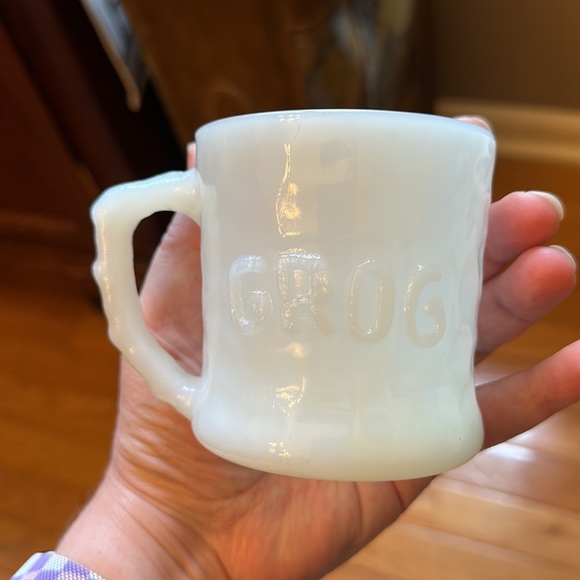 Bc Comics Fire King Grog Milk Glass coffee mug set - Picture 4 of 9